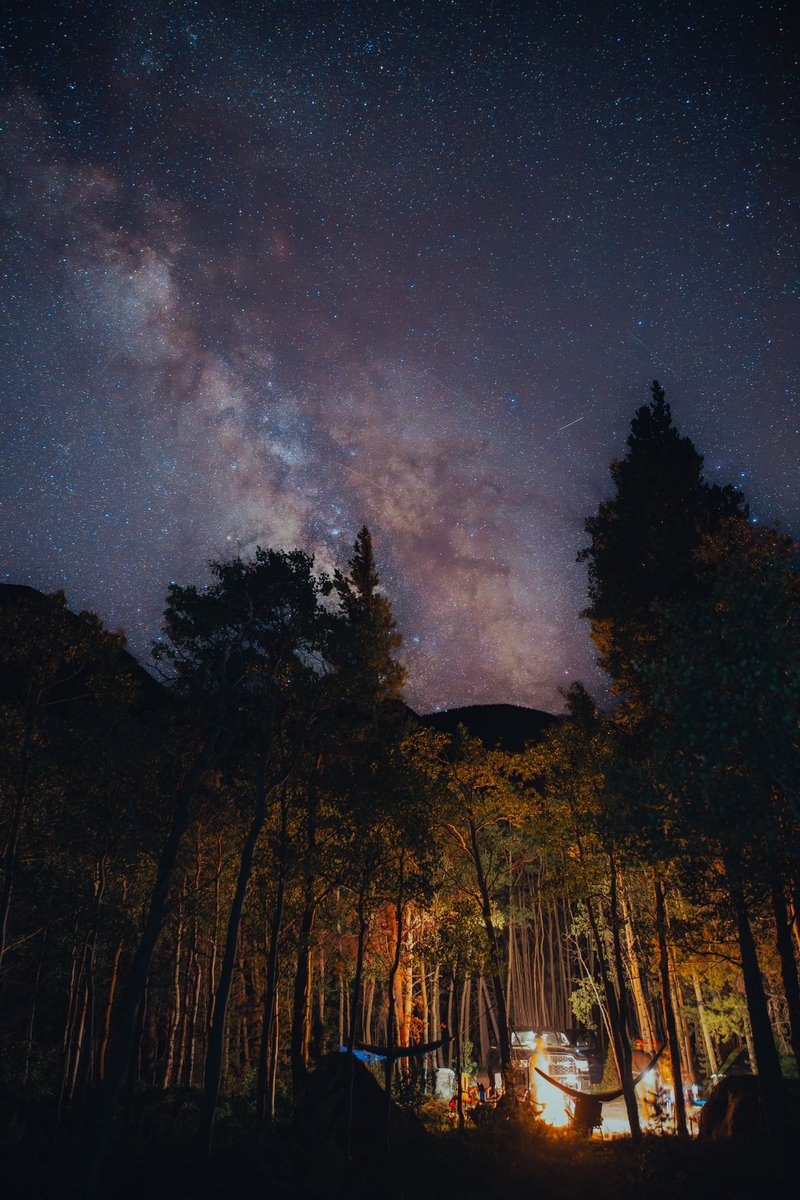 Sleeping under the stars 🌌