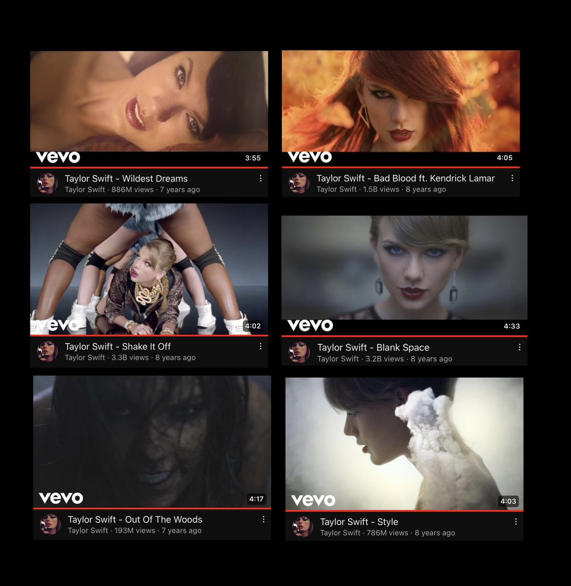cruelriddance's tweet photo. these mvs changed lives and raised children. everyone has a 1989 mv they watched obsessively…. mine was blank space!! what was urs?? https://t.co/VV05AHIk3K