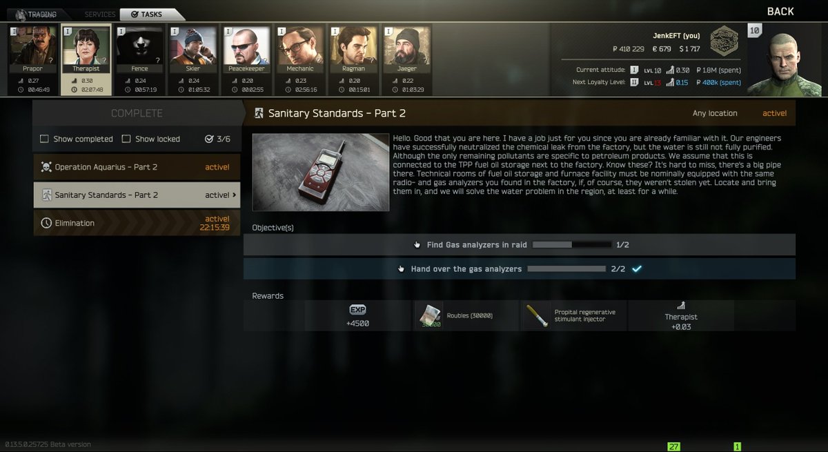 Jenk5678's tweet photo. @bstategames @tarkov  Just handed in my second gas analyser i got IN RAID and it just didnt work? https://t.co/RkXGAcrpJy