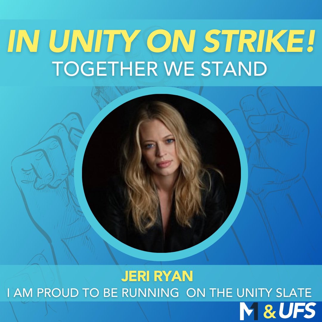 JeriLRyan's tweet photo. I’m proud to be running for @sagaftra LA Local Board and Delegate on the #Unity ticket. It would be my honor to serve, with #UniteforStrength and #MembershipFirst standing TOGETHER. ✊🏼 https://t.co/XxSBhvOXfu