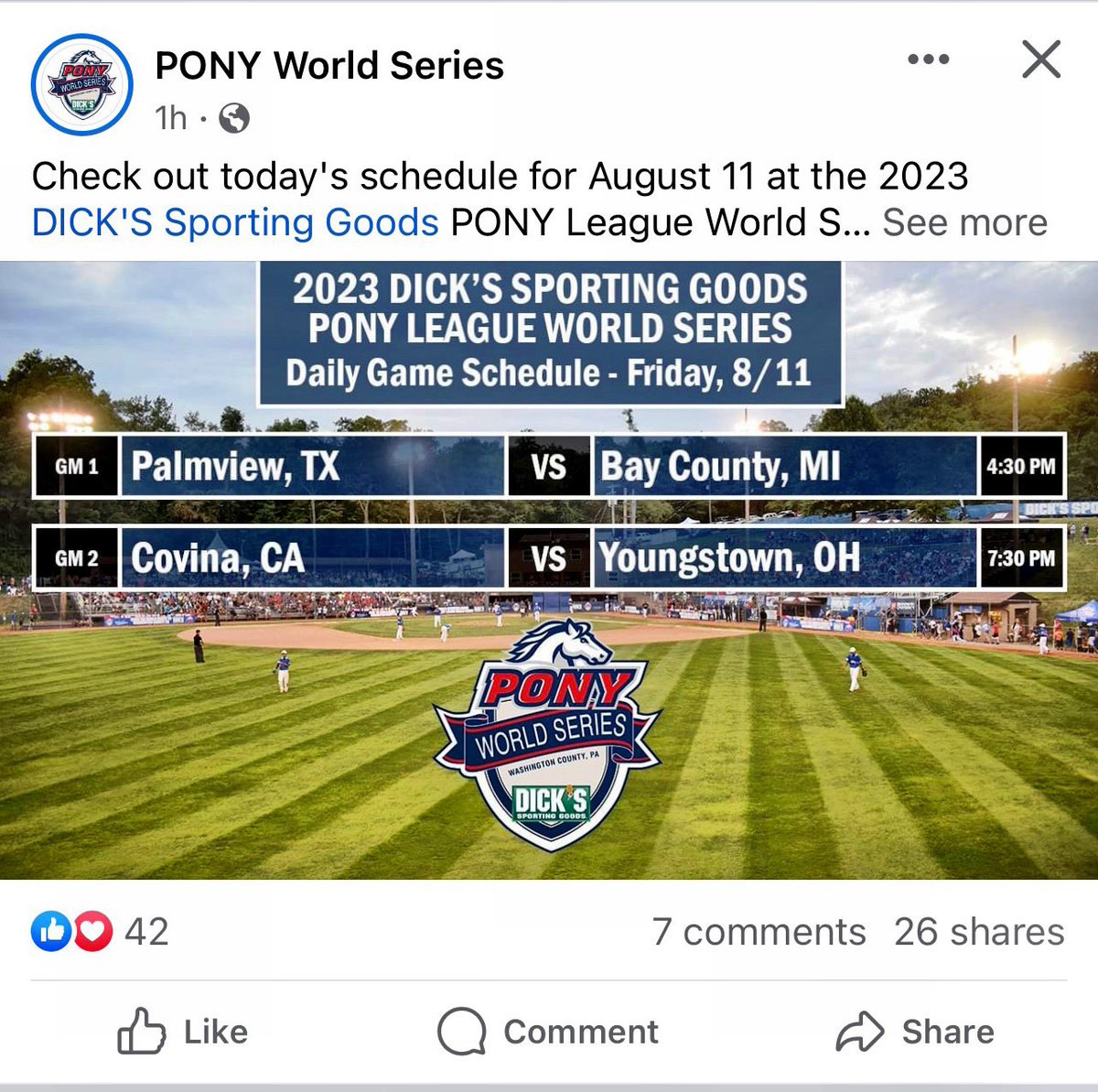 Kaden Reese c/o 2027 (@kadenreesecf) on Twitter photo Hope <a href="/stoolpresidente/">Dave Portnoy</a> is rooting for our YOUNGSTOWN team & our <a href="/CMHS_athletics/">Cardinal Mooney Athletics</a> boys tonight in the <a href="/ponyworldseries/">PONY World Series</a> !!! ⚾️⚾️
We play California tonight at 7:30pm!!! #GritCity <a href="/BoPelini/">Bo Pelini</a> <a href="/CoachCarlPelini/">Carl Pelini</a> <a href="/CMHS_Baseball_/">CMHS Baseball</a> <a href="/BaseballAstro/">Astro Baseball</a>
Youngstown 💪🏻 vs. The World 🌎 Hope <a href="/stoolpresidente/">Dave Portnoy</a> is rooting for our YOUNGSTOWN team & our <a href="/CMHS_athletics/">Cardinal Mooney Athletics</a> boys tonight in the <a href="/ponyworldseries/">PONY World Series</a> !!! ⚾️⚾️
We play California tonight at 7:30pm!!! #GritCity <a href="/BoPelini/">Bo Pelini</a> <a href="/CoachCarlPelini/">Carl Pelini</a> <a href="/CMHS_Baseball_/">CMHS Baseball</a> <a href="/BaseballAstro/">Astro Baseball</a>
Youngstown 💪🏻 vs. The World 🌎