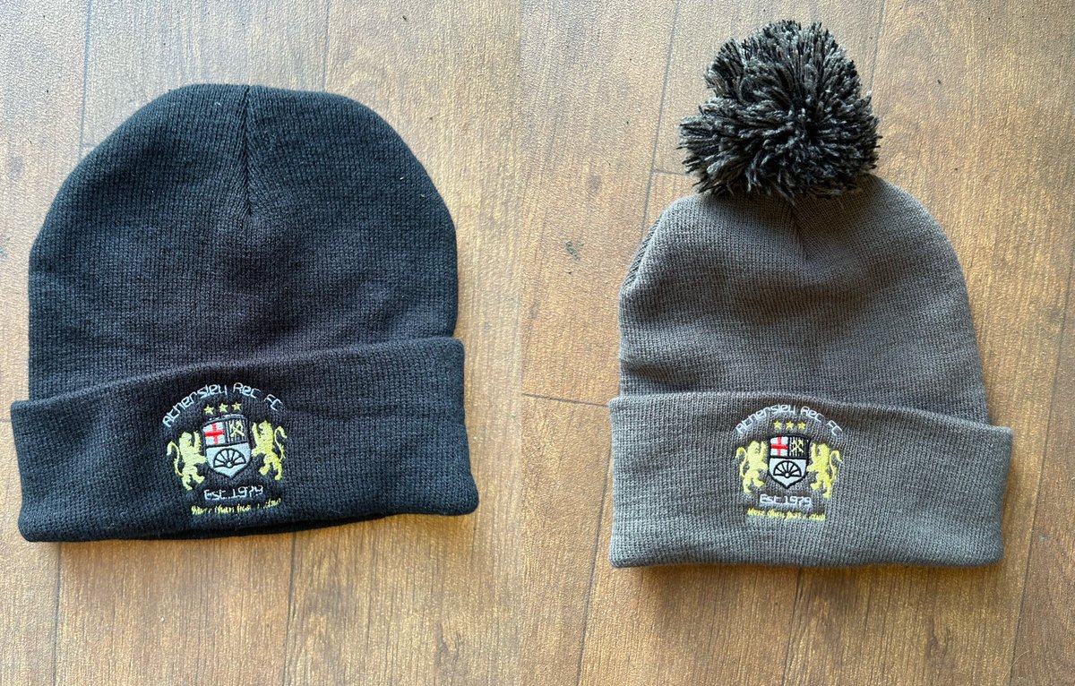 AthersleyRecFC's tweet photo. Memorabilia for sale:

🧷 Pin Badges - £3.50

🧢 Hats - £9.00

🧣 Scarves - £9.00

Simply ask at the turnstiles!

#YouRec https://t.co/Ba9RSTsXyy