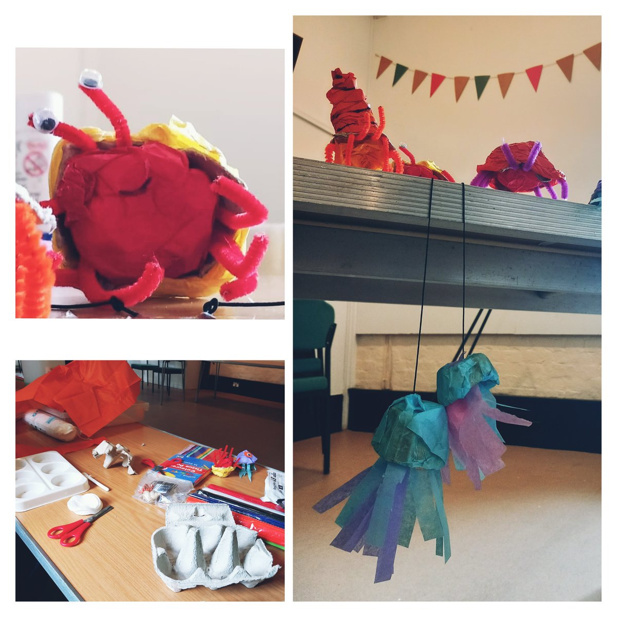 Our Natural History team have been having fun creating free activities (hermit crabs and mini jellyfish) ready for our Coastal Awareness Day tomorrow 🐚🦀🪼 @PortsCityMuseum 10-4 (tomorrow 12th August!)🌊