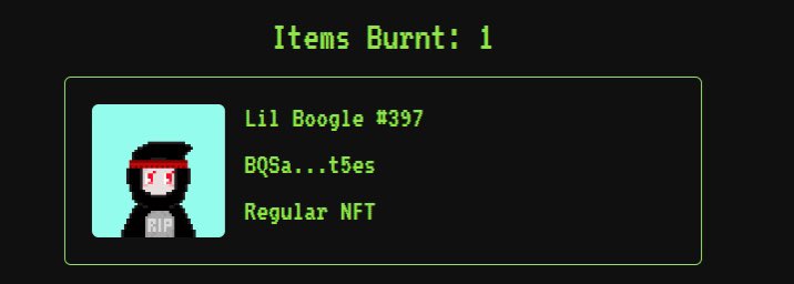 <a href="/lilboogles_/">lil boogs</a> <a href="/SolarMoonSol/">Solar.moon 🌖</a> the RIP sign felt appropriate (please note: the defi degen treasury was not impacted by this burn)