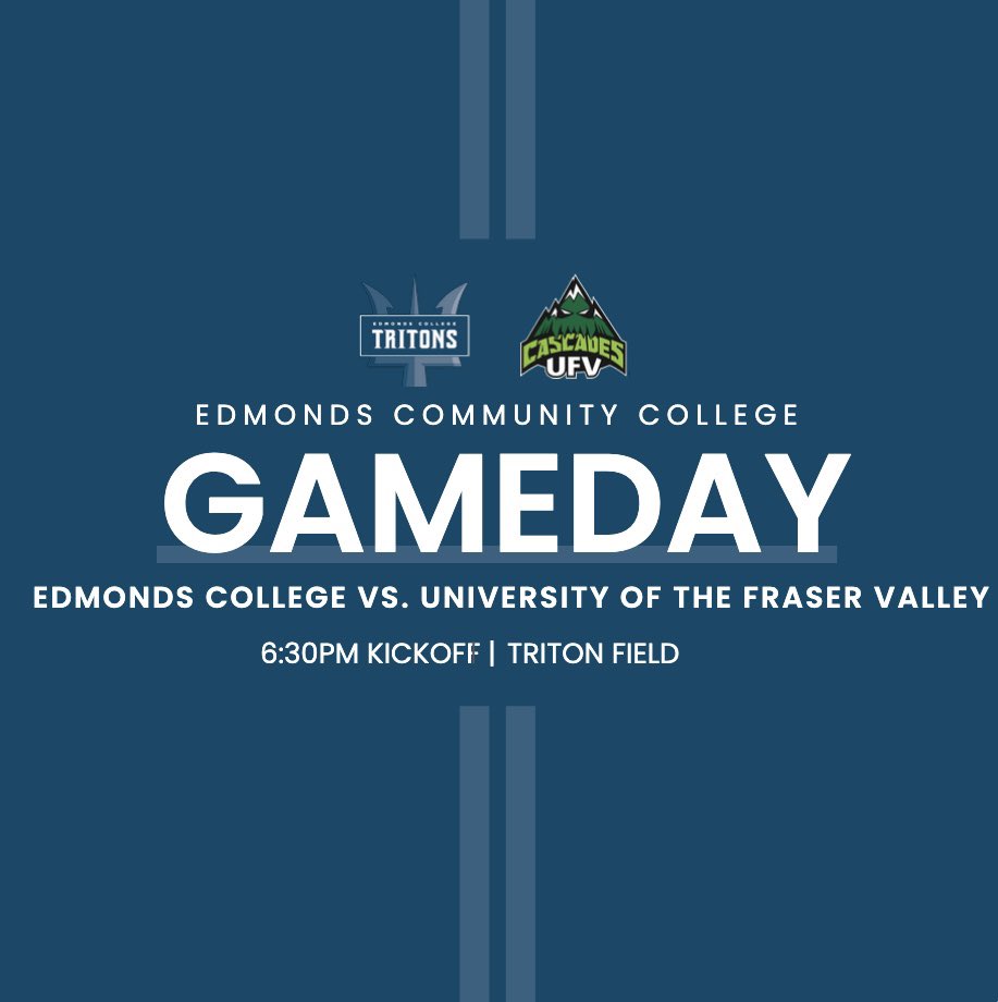 Come out and support us tonight as we kick off our preseason with a scrimmage against University of the Fraser Valley. 6:30pm kick off at Triton Field. 
Free Admission! #TritonPride