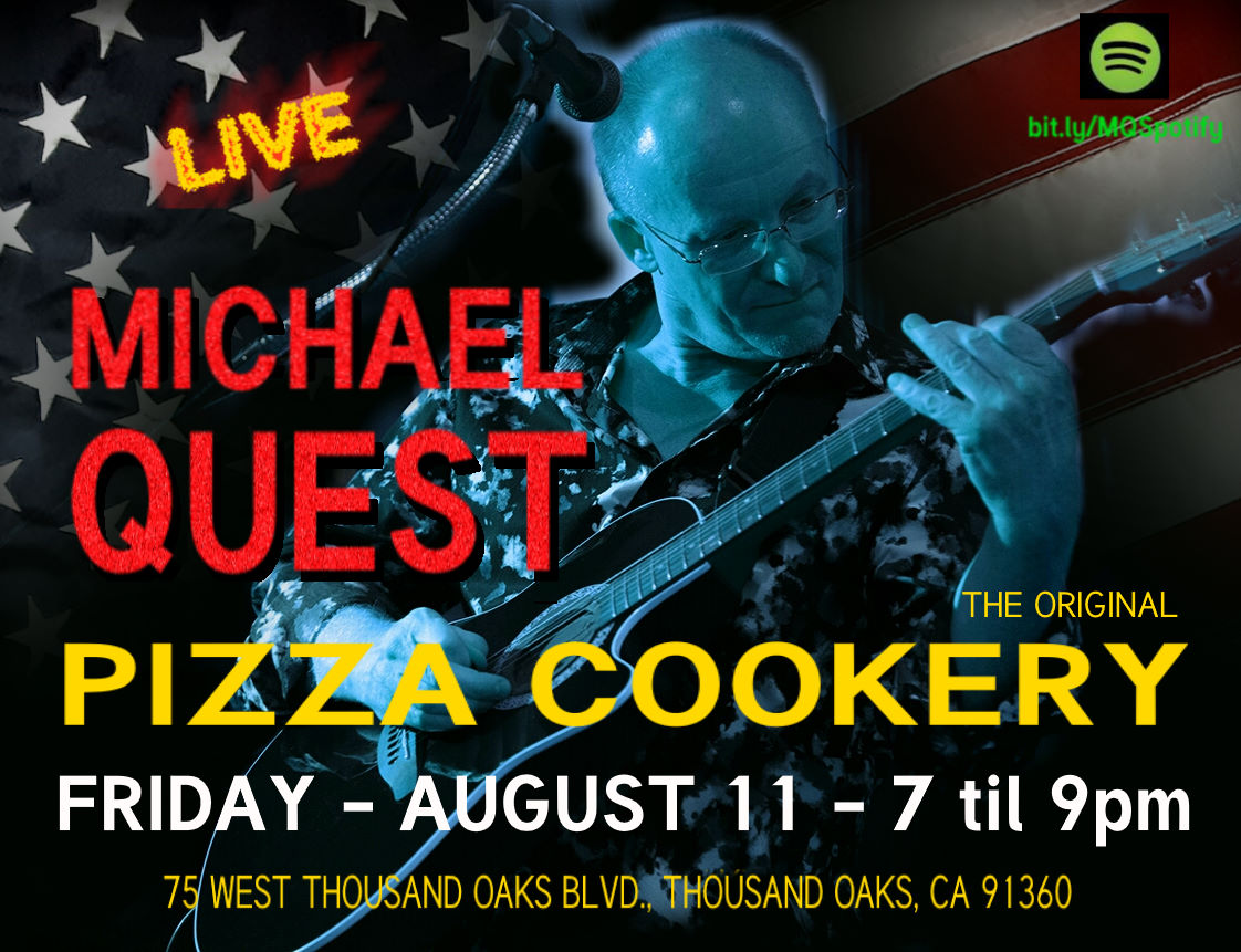 MichaelQuest3's tweet photo. TONIGHT ❗ in Thousand Oaks LIVE @ The Pizza Cookery 🎸 #live #music #livemusic #livemusicventuracounty  #pizzacookery #michaelquest #rock #country #80s #thousandoaks #california #tonight #guitar #singer https://t.co/xre1L8XSWj