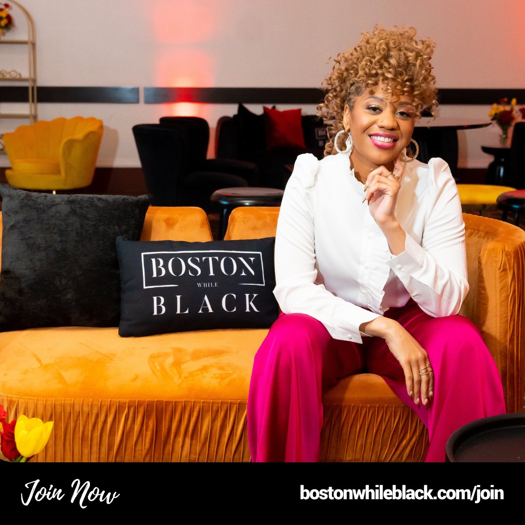 'Boston While Black is proof that when you are in a space that was created with your humanity in mind, that’s the space you want to stay in.' - Our Founder & CEO @PensiveInPink. Don't miss your chance to join: hubs.li/Q01-S8kD0