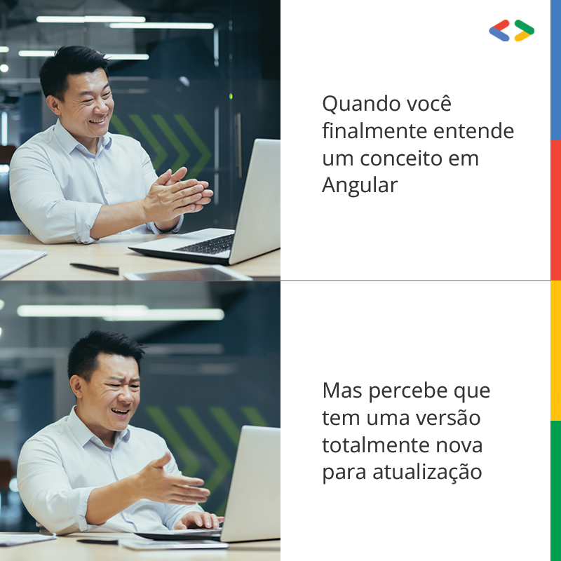 googledevbr's tweet photo. A linha entre sucesso e frustração é tênue... Basta uma atualização para se sentir no limite! 😅🖥️
#VidaDeDev #GoogleDev #SomosDev https://t.co/d8WvZmGF6k