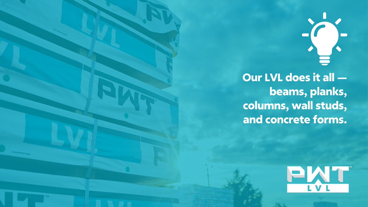 PacificWoodtech's tweet photo. Curious about PWT LVL? Learn more here ⬇️
https://t.co/zLisyKsCwD https://t.co/3EaJyj6ENi