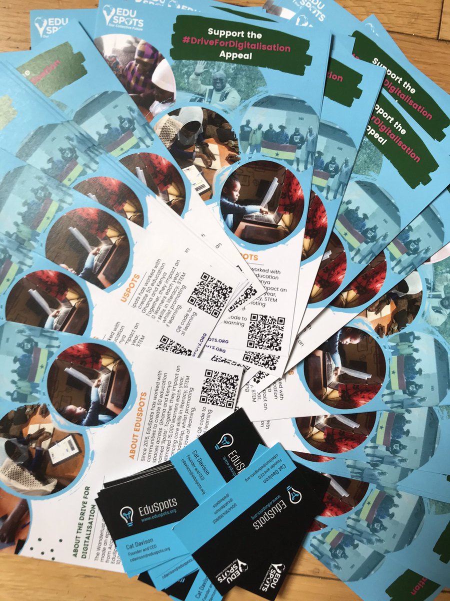 eduspots's tweet photo. In case anyone out there might make good use of this leaflet &amp; QR code to promote the ongoing #drivefordigitalisation campaign with @WanderlustGhana. 

The EduSpots team are excited to be heading to Ghana Party in The Park tomorrow - hope to see some of you there! https://t.co/62DzubOgCk