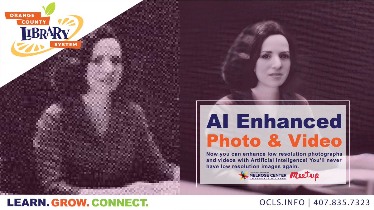 Thursday at 5pm, join us at the Melrose Center LED Wall to learn more about Artificial Intelligence software (Topaz Labs) to enhance low res photos &amp; video. There will be dedicated time for hands on demonstration &amp; networking among industry professionals. No registration needed.