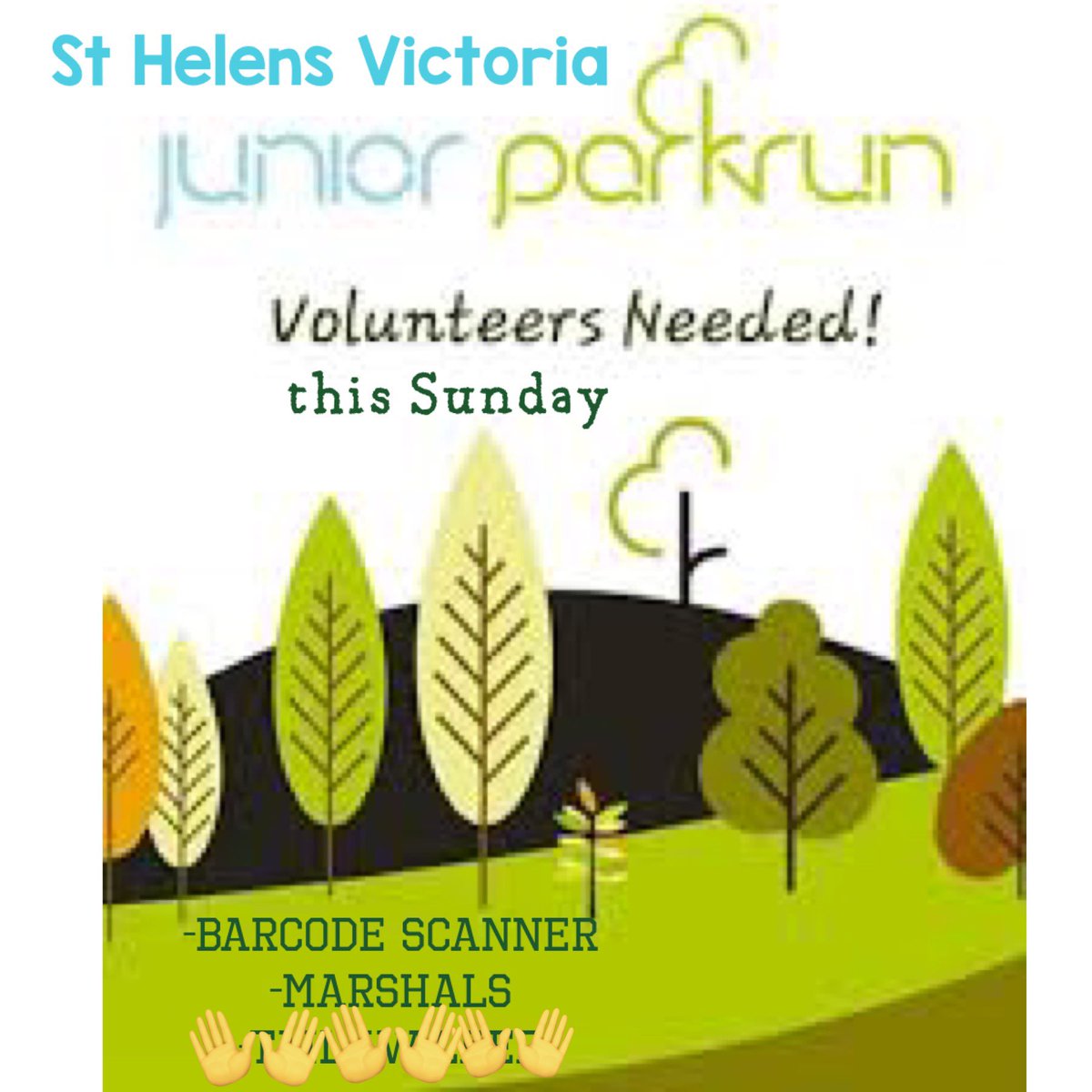Marshals needed for this Sunday please 🙏 

parkrun.org.uk/victoriasthele…