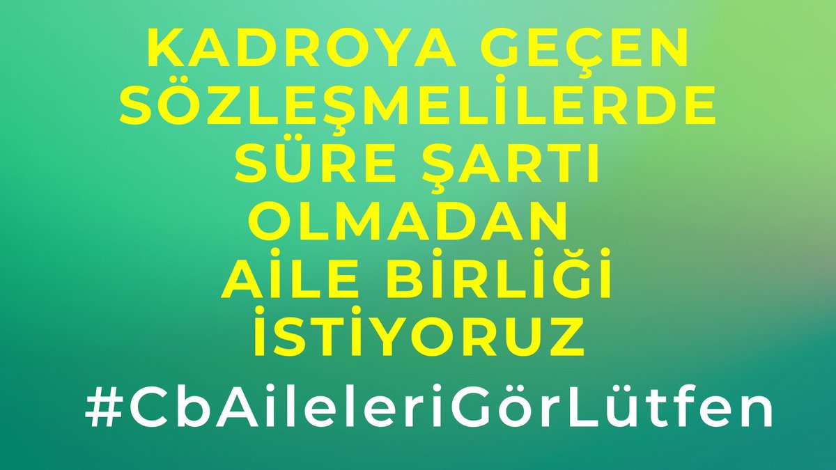 Yok mu Cumhurbaşkanımız <a href="/RTErdogan/">Recep Tayyip Erdoğan</a>’a halkın beklentilerini Allah rızası için ileten birisi?
Biz aylardır sesimizi duyuramadık yok mu kendisine Allah rızası için ulaşabilecek? Tek derdimiz aile.
<a href="/yenisafakwriter/">yusuf kaplan</a>
<a href="/_cevdetyilmaz/">Cevdet Yılmaz</a>
<a href="/hasandogan/">Hasan Doğan</a>
<a href="/RTEdijital/">Erdoğan Dijital Medya</a>
<a href="/dijital/">Dijital</a>
#CbAileleriGörLütfen