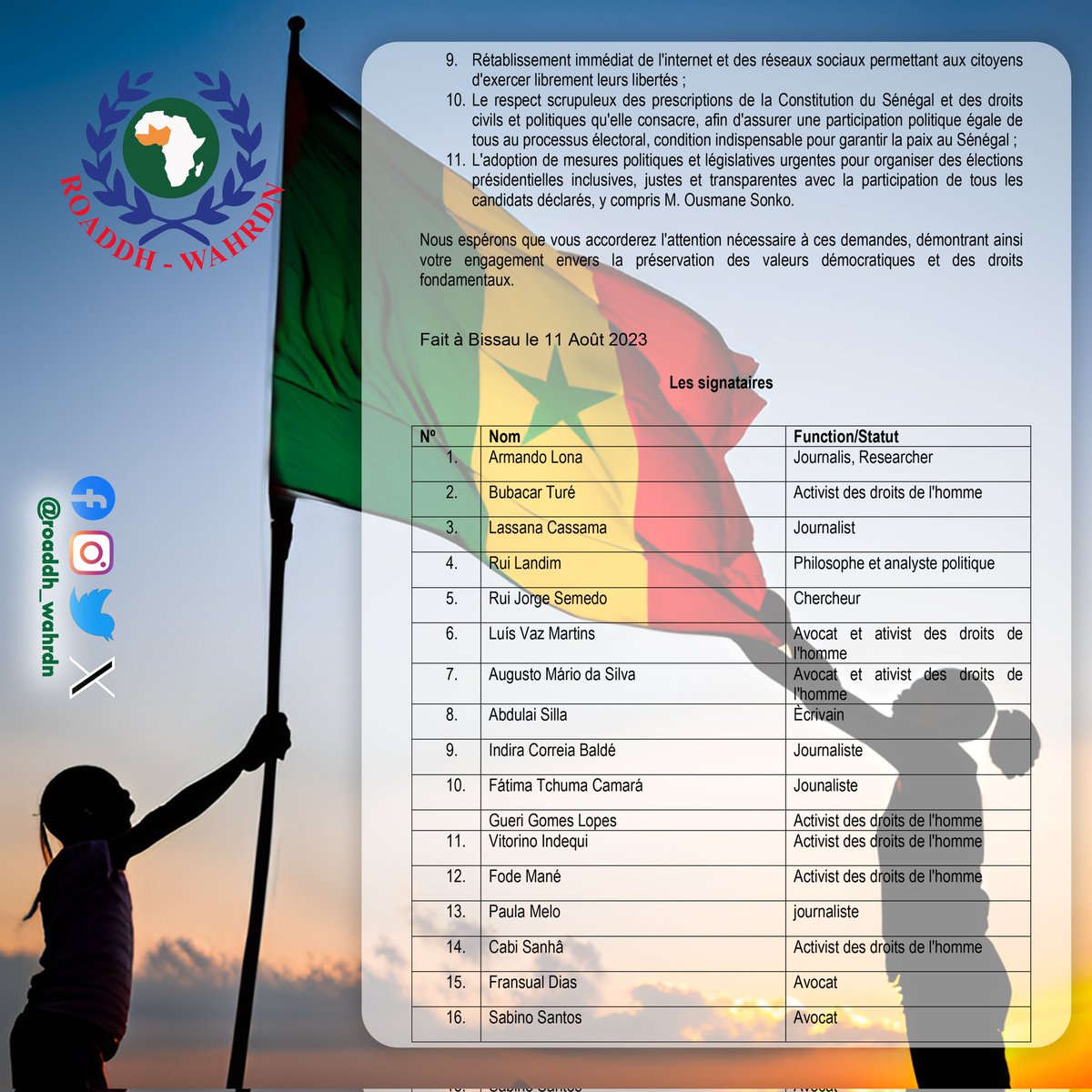 West African Human Rights Defenders Network tweet media