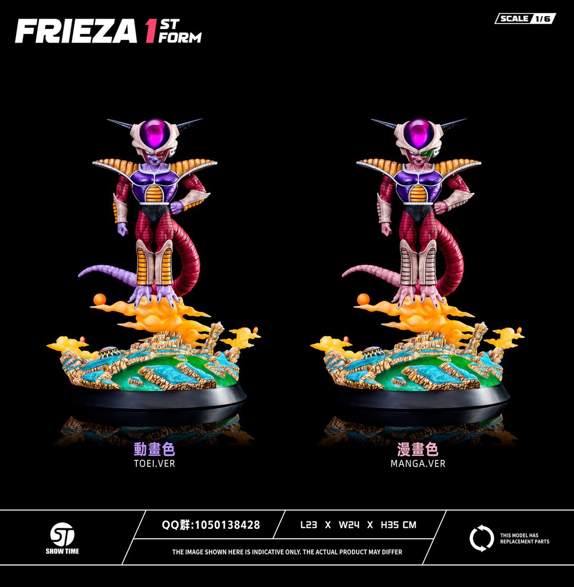 Snake_way_'s tweet photo. Resin Freezer 1st form sowtime

Precio: 260€
60€ reserva

1/6 35x25x24cm

Brazos intercambiables 
Color Manga rosa/Anime morado 
Q2 2024  

💰Paga ahora la reserva, y el resto 10 días antes de recibirla💪

✈️Envío y aduanas incluido a peninsula

#freezer #frieza #dragonball https://t.co/oKflr64Epm