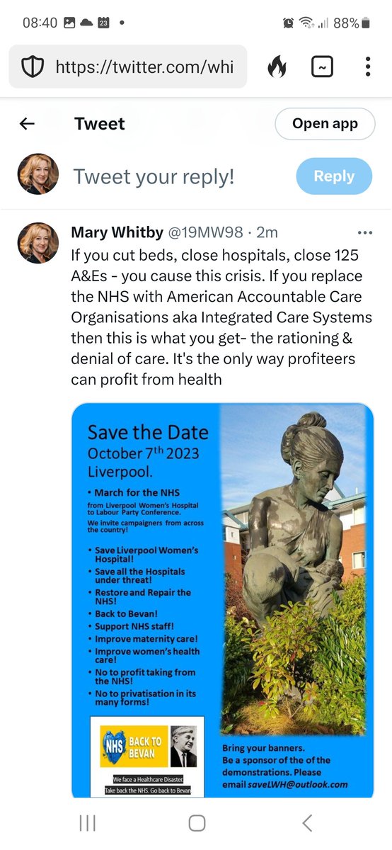 19MW98's tweet photo. @BHRUT_NHS They were very busy when there weren't strikes, they've been very busy & overwhelmed for years,as a result of americanisation, closures of hospitals, closures of 125 A&Es, its not rocket science. You can't fit a pint of beer into half pint glass #RenationaliseHealth #PayStaff https://t.co/9IePeV3aYu