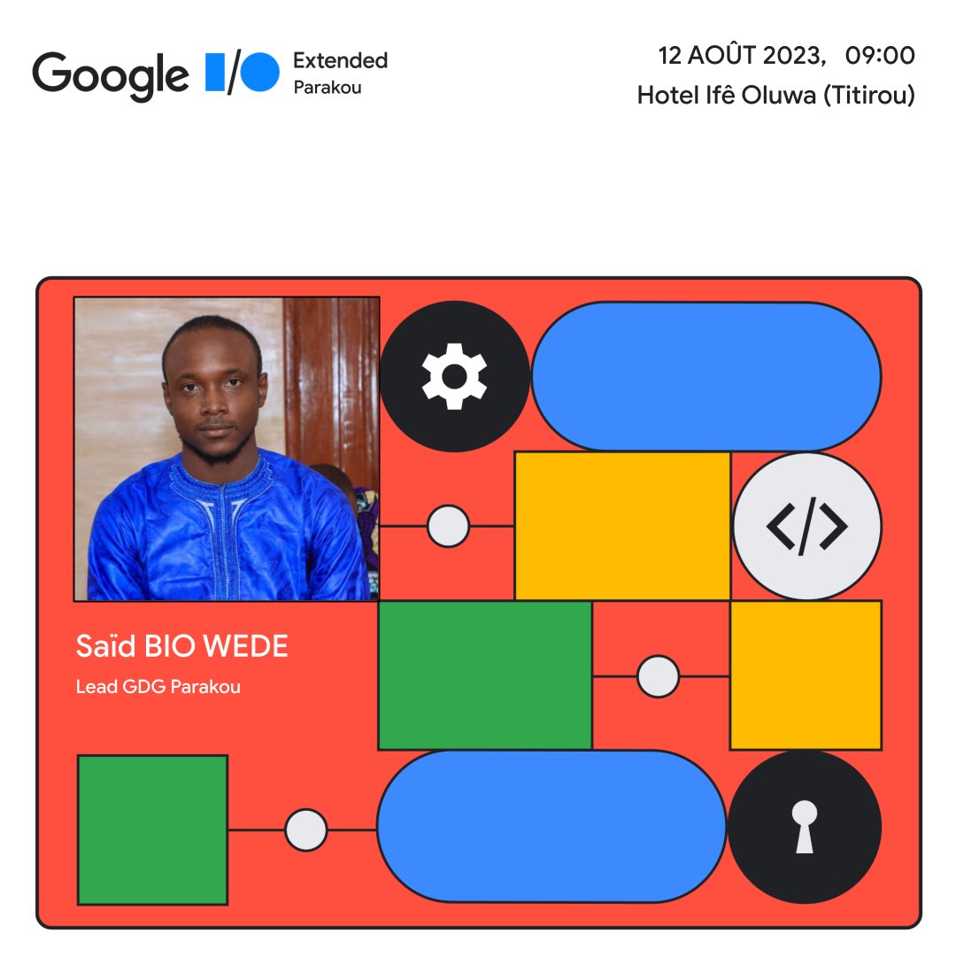 Meet @SaidWede tomorrow at #GoogleIOExtended by @GDGParakou, presenting How developers can get started with AI and ML