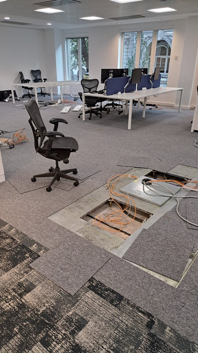 Office refit on Drury Lane.
May catch a show afterwards.