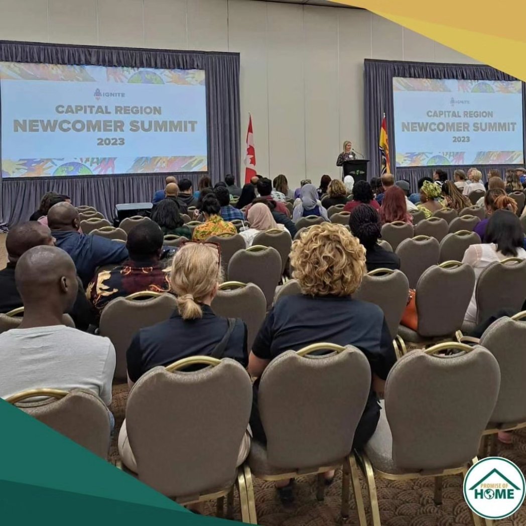 promise_home's tweet photo. Promise of Home has attended the Ignite Newcomer Summit. Here are some of the highlights from the event. Thank you for having us. It was a great event!

@MyIgniteNB #cityoffredericton #stu #unb #ihaveastorytotell #storiesofhome #ourhomeishere https://t.co/qbbyDGjXlW