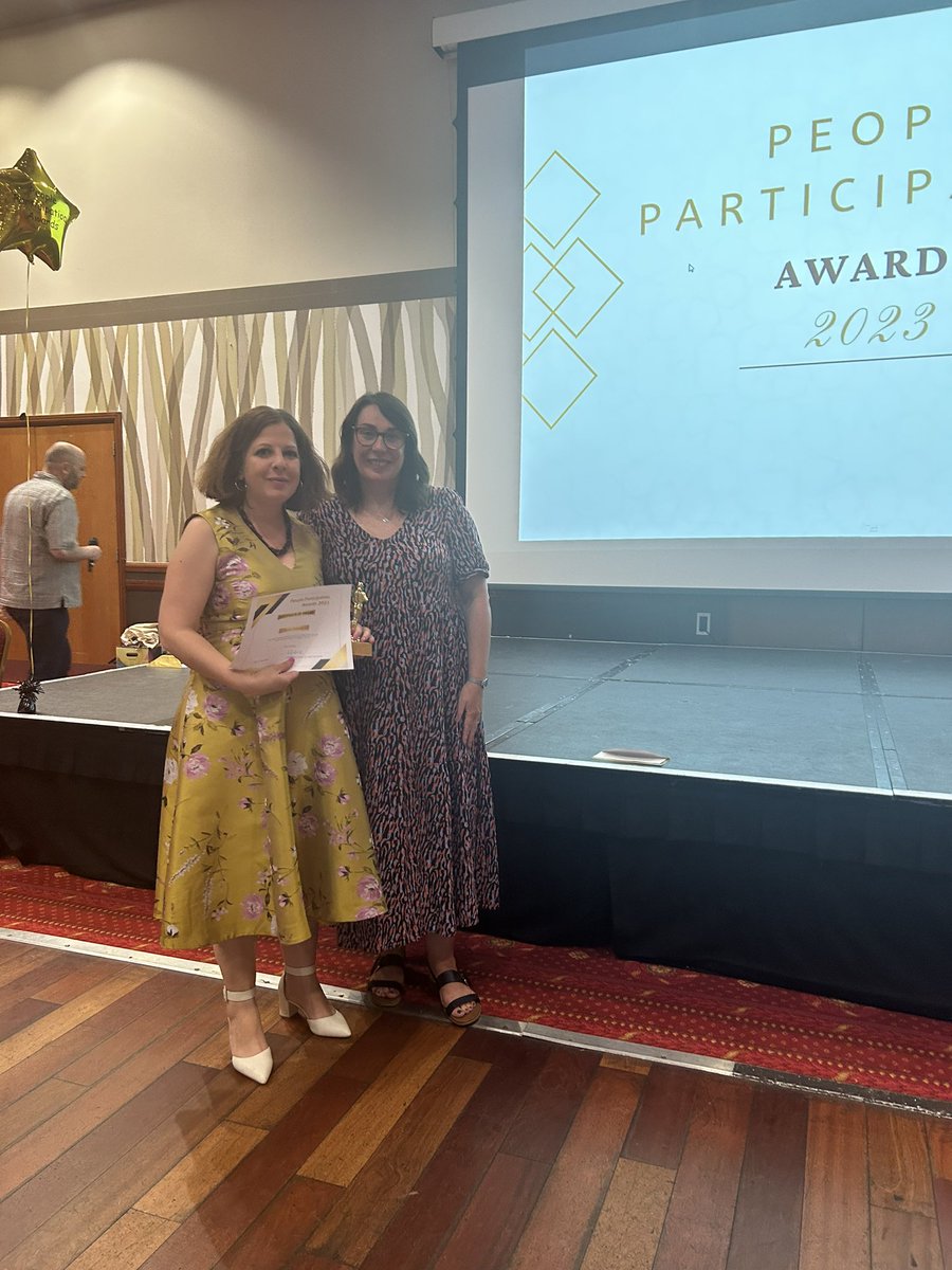 🌟 Applauding Aurora, winner of our Carer of the Year award! 🌟 Unfortunately, Aurora couldn’t be here tonight but she is not only an active PP member, but a life-changer—meeting her is pure positivity. #CarersAward #ELFTPeopleParticipationAwards