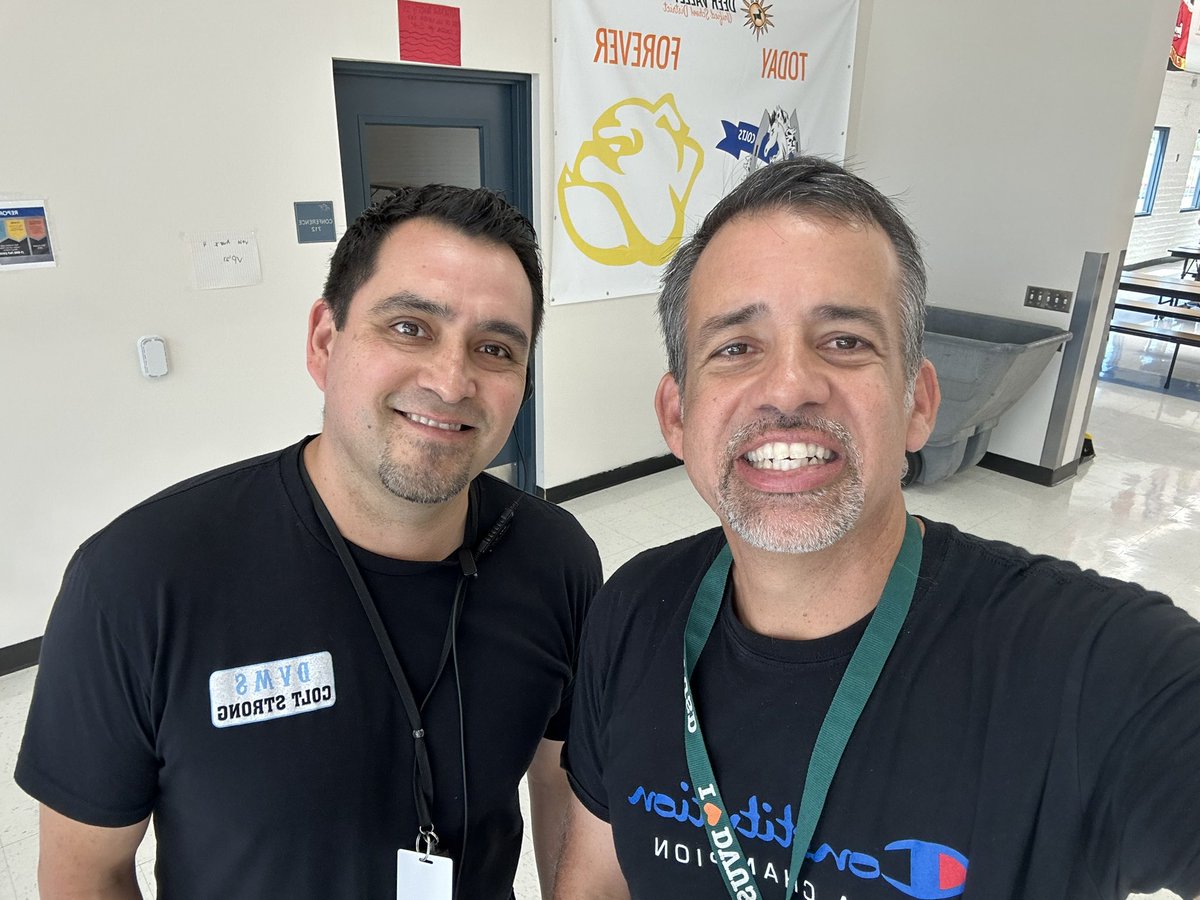 AdminLeadServe's tweet image. At @DVMS_Colts today with Jeremy who is supporting RTI-B. And I ran into Mr. Casey who is helping out a couple days a week in Read 180. Finally Principal Utter and I are doing MTSS-B School-wide #behaviorsolutions checks seeing what students can tell us about being Colt Strong!