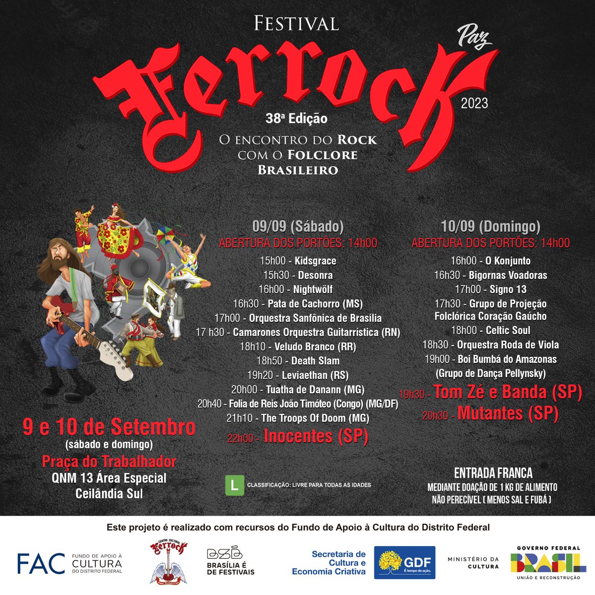 icaromaranhao's tweet photo. Olha esse evento, olha esse LINE UP! #Ferrock https://t.co/XQL92uuksc