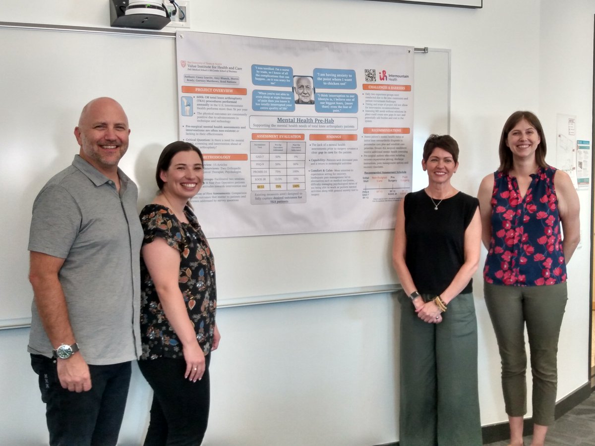 VBHCEducation's tweet image. Today is the last day of classes for the Class of 2023! This week the students heard from numerous guest speakers and finished their experiential learning projects, where they designed and presented a final poster to classmates and faculty. #TransformHealthCare