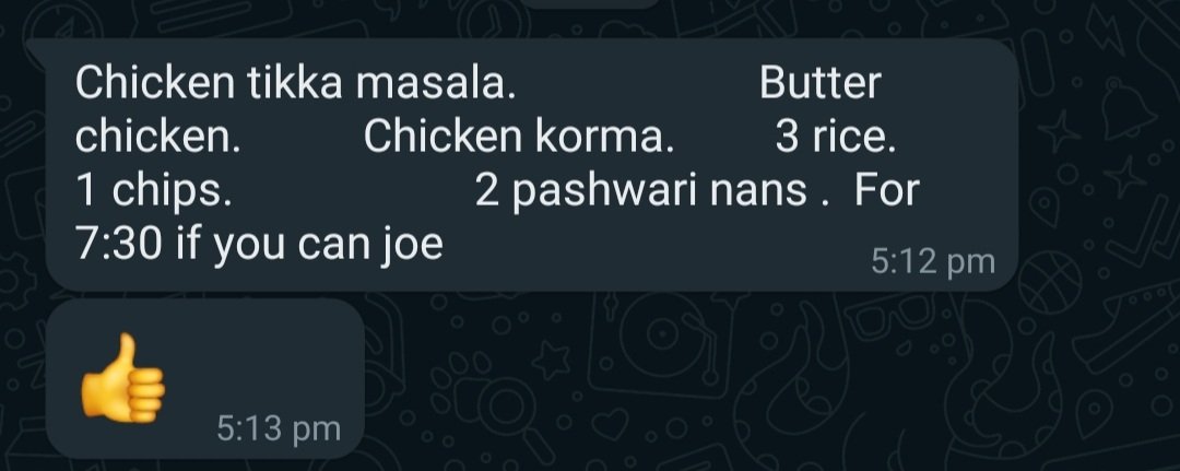 Was in the middle of clipping up the famous James Corden Gavin &amp; Stacey order clip for a link... when my dad sends me this. Nice timing dad
👍