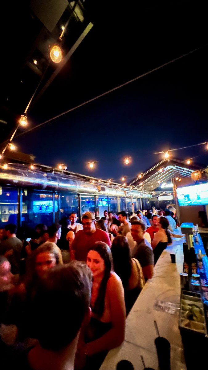 Another Summer Friday. 
Another Rooftop Party!! ✨✨✨
Get there early for specials from 8PM-Midnight! 

$5 Beers &amp; Kamikaze Shots!
$6.5 High Noons!