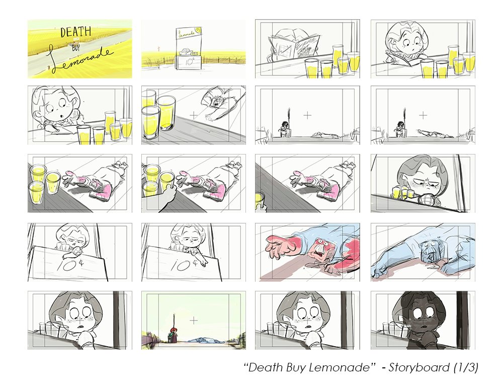 Death Buy Lemonade storyboards (2009) 