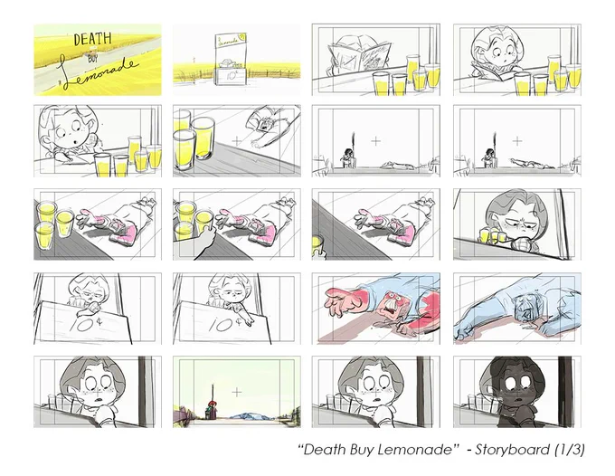 Death Buy Lemonade storyboards (2009) 