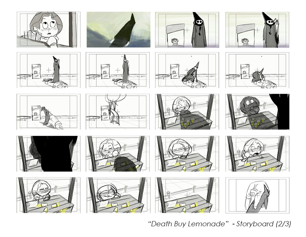 Death Buy Lemonade storyboards (2009) 