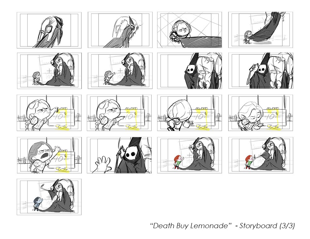 Death Buy Lemonade storyboards (2009) 