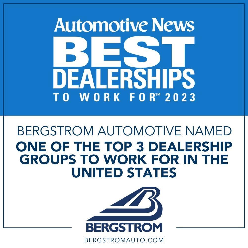 bergstromauto's tweet photo. ๐ JUST ANNOUNCED: Bergstrom Automotive Named One of Top 3 Dealership Group to Work for in United States. We're proud to announce that 14 of our Bergstrom Automotive teams earned the right to be included on this year's Top 100 list. #Bpride https://t.co/hzWERd6TR6