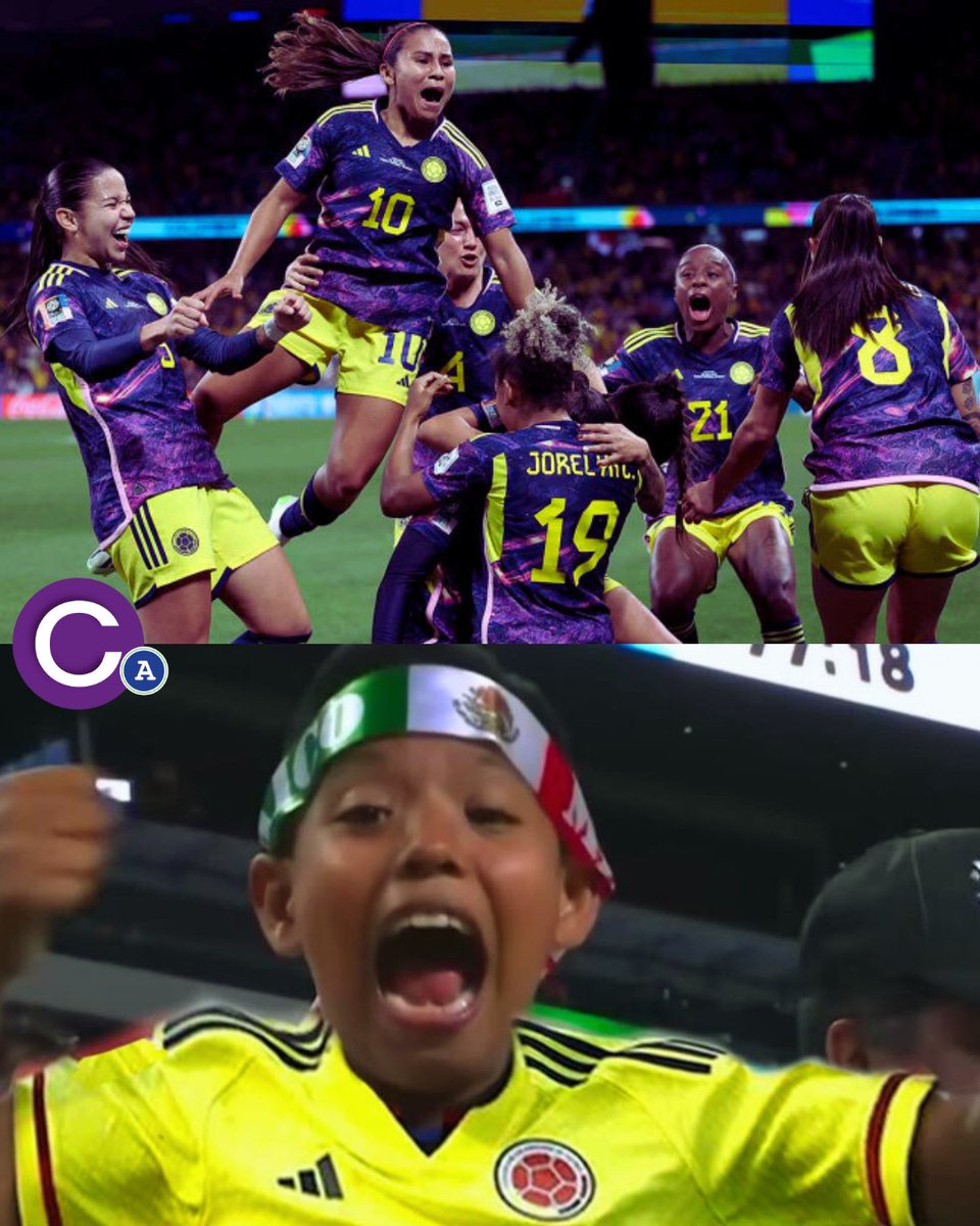 CanchayAparte's tweet photo. Sí somos ¿y qué tiene?  👀 😅
¡Todas somos Colombia 🇨🇴! 
La madrugada de este sábado, las cafeteras enfrentan a Inglaterra en busca de su pase a semifinales. https://t.co/gL7BJ7Drn0