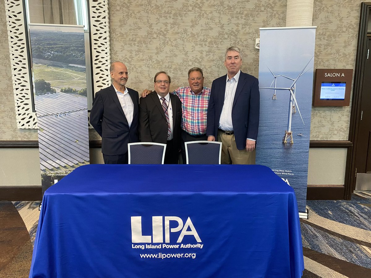 EnergyFalcone's tweet photo. LIPA and @NYPAenergy co-hosted the Operating Executives of the @LPPCorg utilities on Long Island this week. LPPC allows the nation’s largest #publicpower utilities to share best practices to deliver clean, reliable, customer-first service to over 30 million customers. Thank you to the LIPA team who organized the sessions.