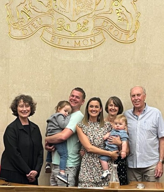 The end to the journey...and the start of a new adventure. Jude Baker is officially ours forever 💙 #highcourt #parentalorder #granted 🙏🥰