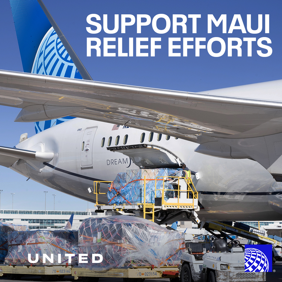 Please join us in supporting wildfire relief efforts for Maui. United will match up to 1 million miles donated to @AirlinkFlight and @RedCross now through 8/31. Donate today: uafly.co/MauiSupport