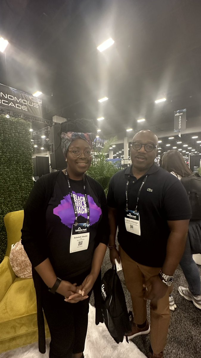 SecureOneHHS's tweet photo. @BlackHat: COO @BlackGirlsHack and #HHSCISO championing diversity & inclusion for #cyber workforce. Together, let's empower more underrepresented voices and bridge the gap! 💪 #BlackGirlsHack #HHSgov
#HHScybersecurity https://t.co/ADw99AHbXf
