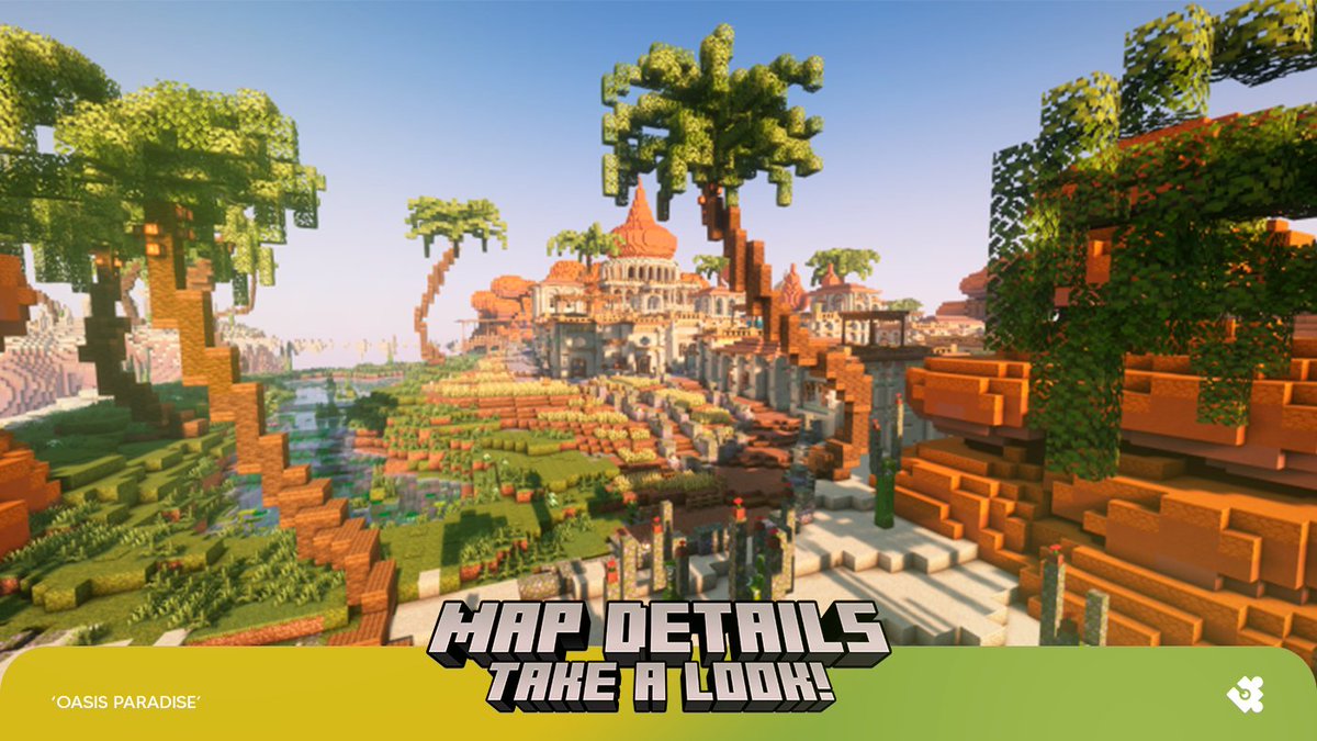 Mia_Studios's tweet image. 🌴 Preview alert! Dive into the upcoming Minecraft Marketplace map - Oasis Paradise. 🏝️ Craft your serene escape. #MinecraftMarketplace #Minecraft  🌊✨