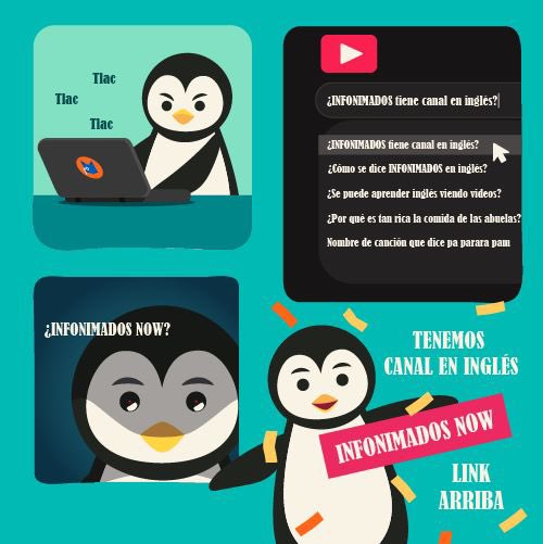 Ahora también tenemos un canal en inglés!!! Si se suscriben nos harían muy felices🫶🏻
youtube.com/@InfonimadosNow