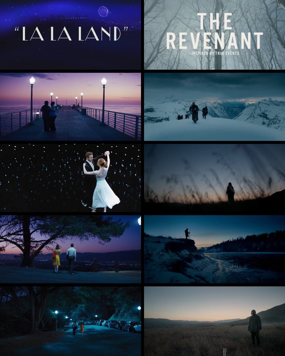 TourCinefilo's tweet photo. Aclaremos esto.
¿La fotografía de ‘LA LA LAND’ o ‘EL RENACIDO’? 

#LinusSandgren
#EmmanuelLubezki https://t.co/pSypiH8wak