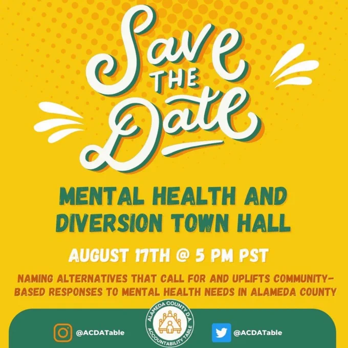 Mental Health and Diversion Town Hall: Oakland @ Oakland Asian Cultural Center