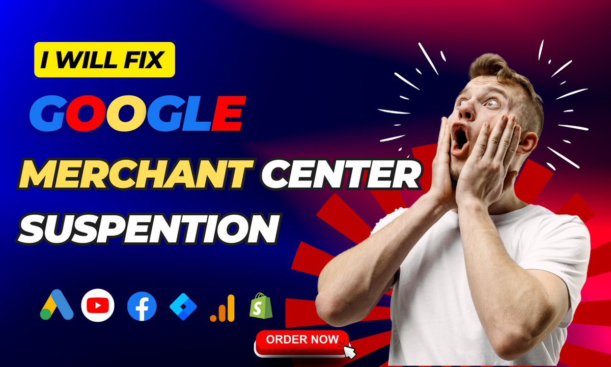 ✅I will fix Google merchant center suspension, misrepresentation issue, and reactive gmc
👉Hire me
fiverr.com/s/0Alp7y
📞 WhatsApp: +8801615999665
#789SURVIVALTHEFINAL #BURMCI #PremierLeague #الاهلي_الحزم #789SURVIVALTHEFINAL
