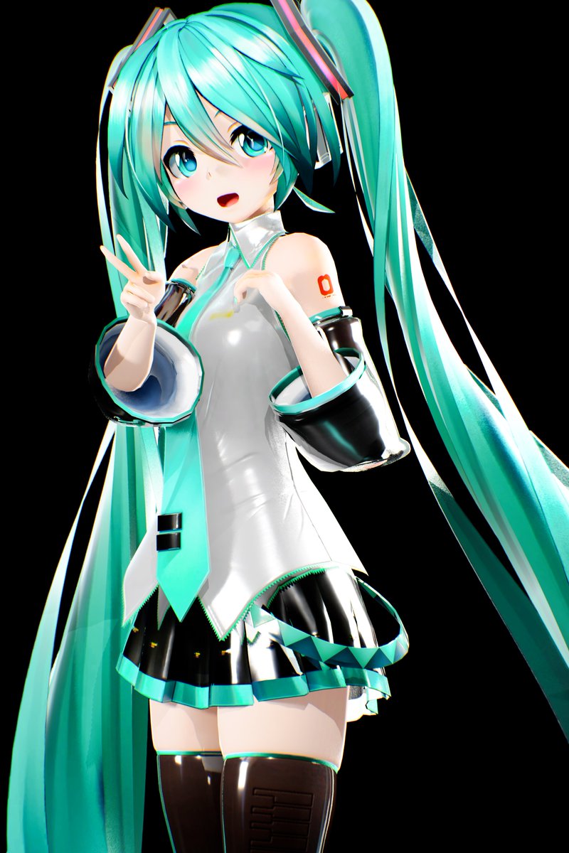 初音ミク 「なんかいい感じにする方法 モデルを配置します なんかいい感じにしていきます  完」|bbbbitのイラスト