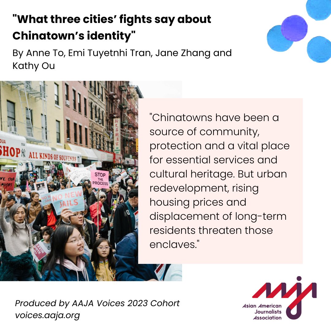 .<a href="/AnneTo_2/">Anne To</a>, <a href="/emituyetnhitran/">emi tuyếtnhi trần 🍊</a>, Jane Zhang and @kjou_ wrote about Philadelphia, Manhattan and Los Angeles's Chinatowns and the efforts of activists in shaping their futures. voices.aaja.org/stories/washin…