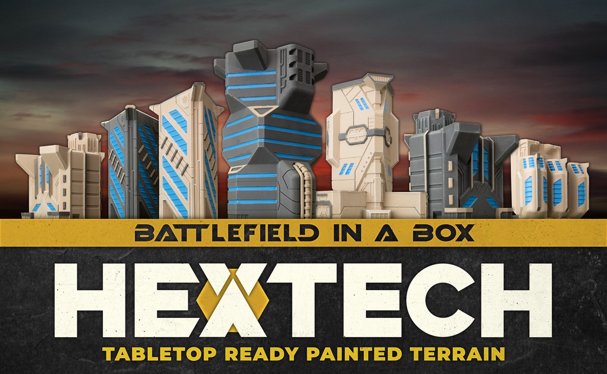 Just in time for our monthly Battletech Campaign, Hextech has arrived! Get it while you can!