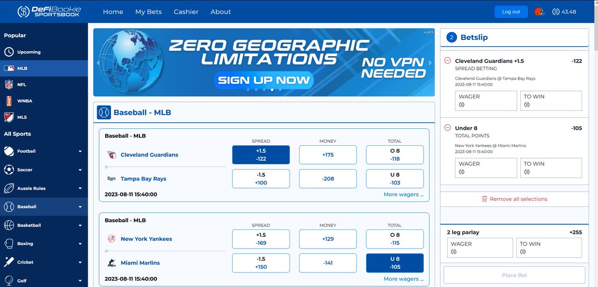 Want to try out the new DeFiBookie site? ⚾️🏈

Like, RT &amp; Drop your Solana wallet in comments and we will send you $10 free bet on DeFiBookie!
