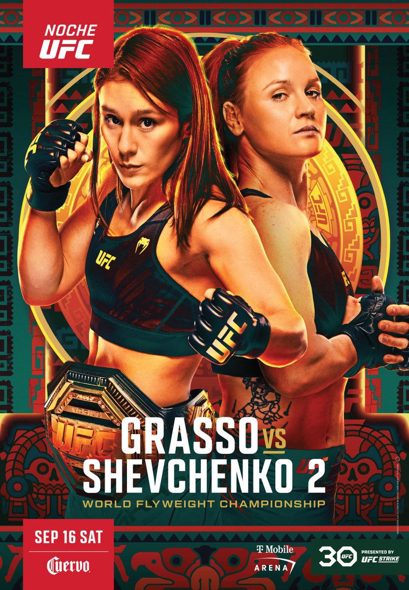 ufc's tweet photo. Running it back on Mexican Independence Day 🏆🇲🇽

The official #NocheUFC poster just dropped!

🎟🔗 See it live: https://t.co/RFCWVpjZRE https://t.co/0ihEvgkSVs