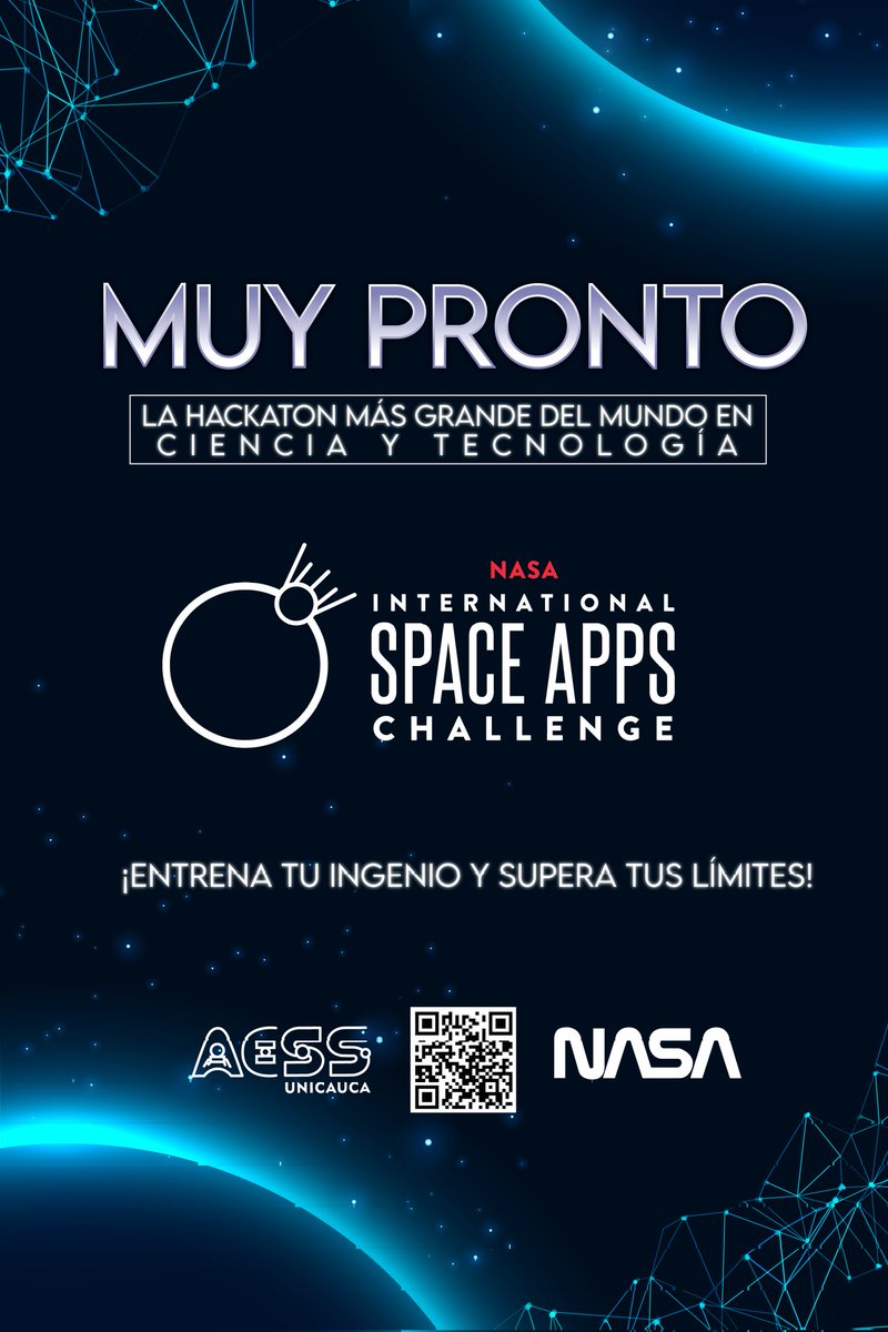 SpaceAppsPPN's tweet photo. Muy pronto tendrás la oportunidad de participar en la hackatón más grande del mundo. Pon a prueba tu talento en  áreas de ciencias, programación, tecnología, diseño e ingeniería para resolver retos de nuestro planeta y más allá. https://t.co/QBeXzJg7Y9
